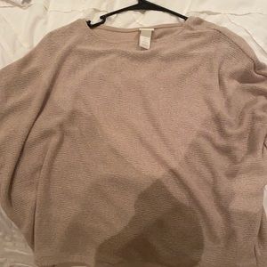 H&M, size S, and tan beige color